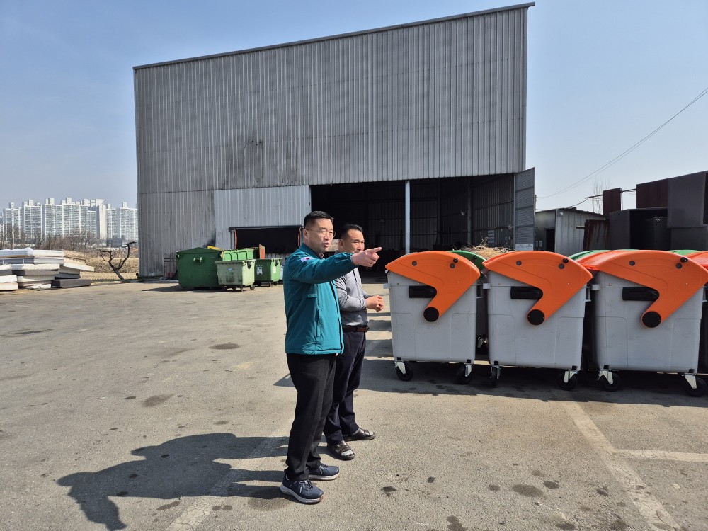 천안시, 생활폐기물 수거업체 현장 방문…운영 실태 점검